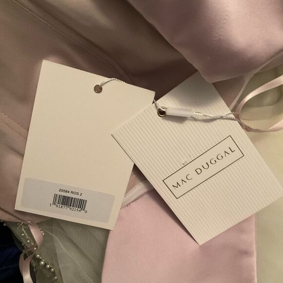 MAC DUGGAL 20584 Strapless Front Bow Knot Tulle Gown Dress - Picture 14 of 14